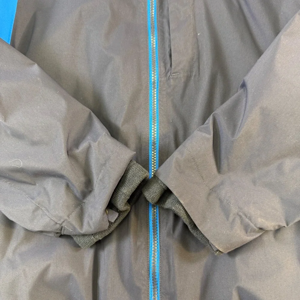 The North Face Mens Blue Black Apex Bionic Softshell Jacket NF0A2TIS‎ XXL Hooded
